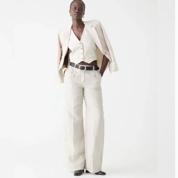 NWT J. Crew Classic vest in stretch linen blend CA761 - Picture 2 of 4